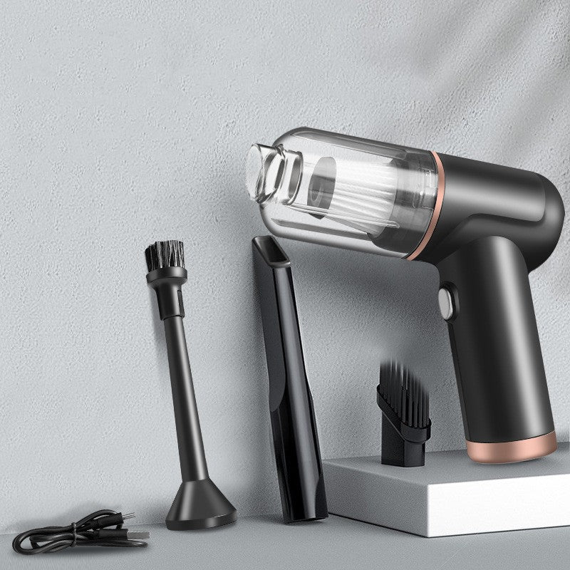 Handheld wireless car vacuum cleaner for interior detailing