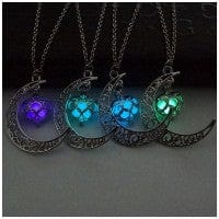 ShineLuxe™ Glowing Silver Pendant Necklace