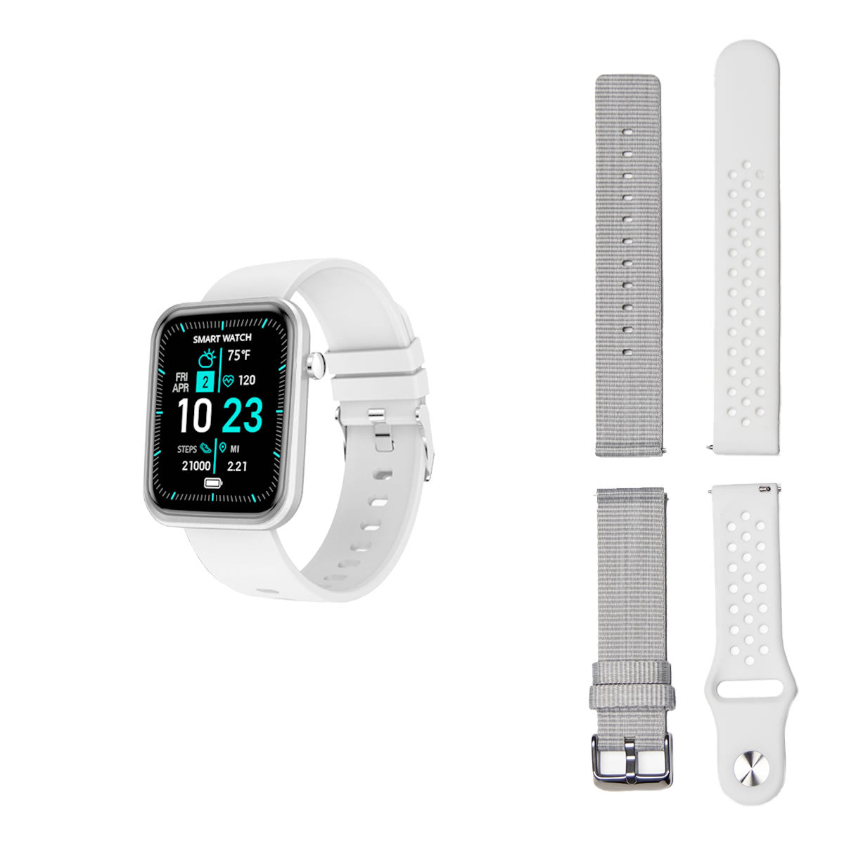 Smartwatch With Three Bands And Wellness + Activity Tracker