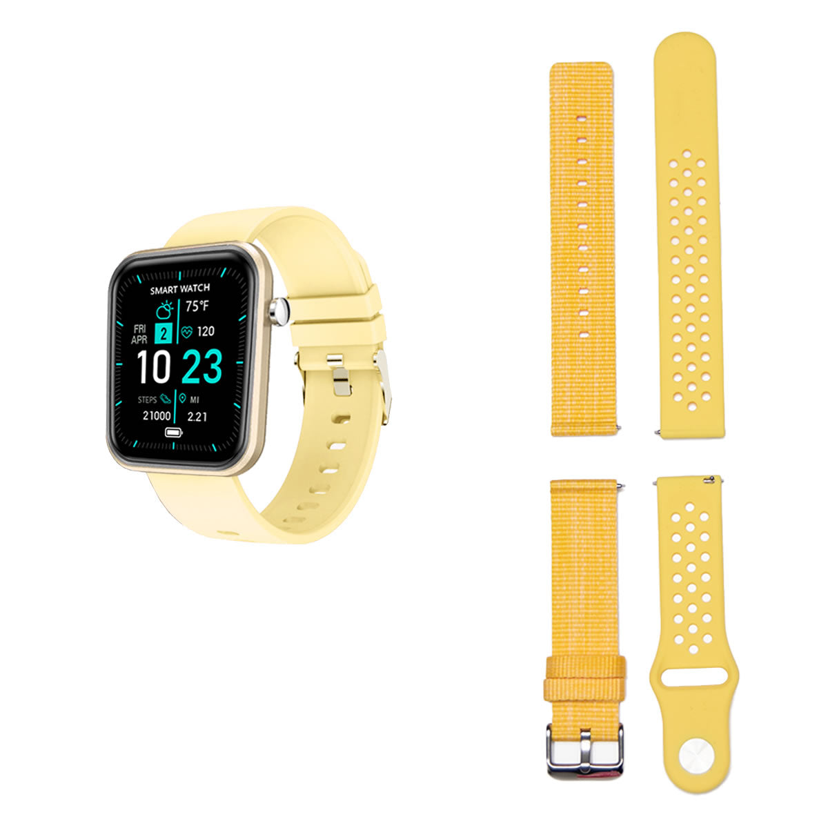 Smartwatch With Three Bands And Wellness + Activity Tracker