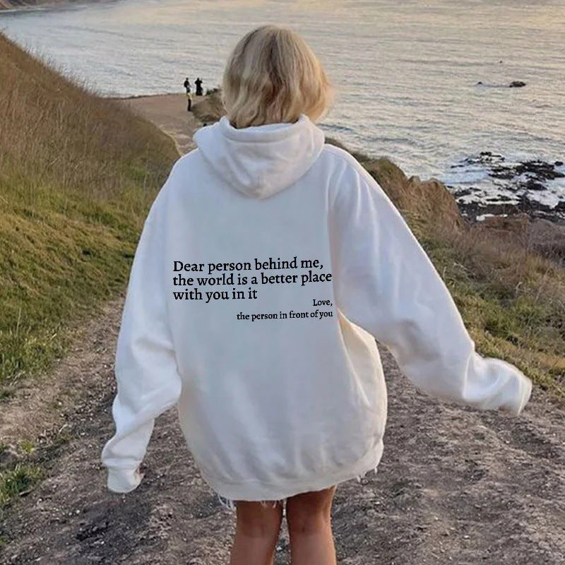 women's printed hoodie