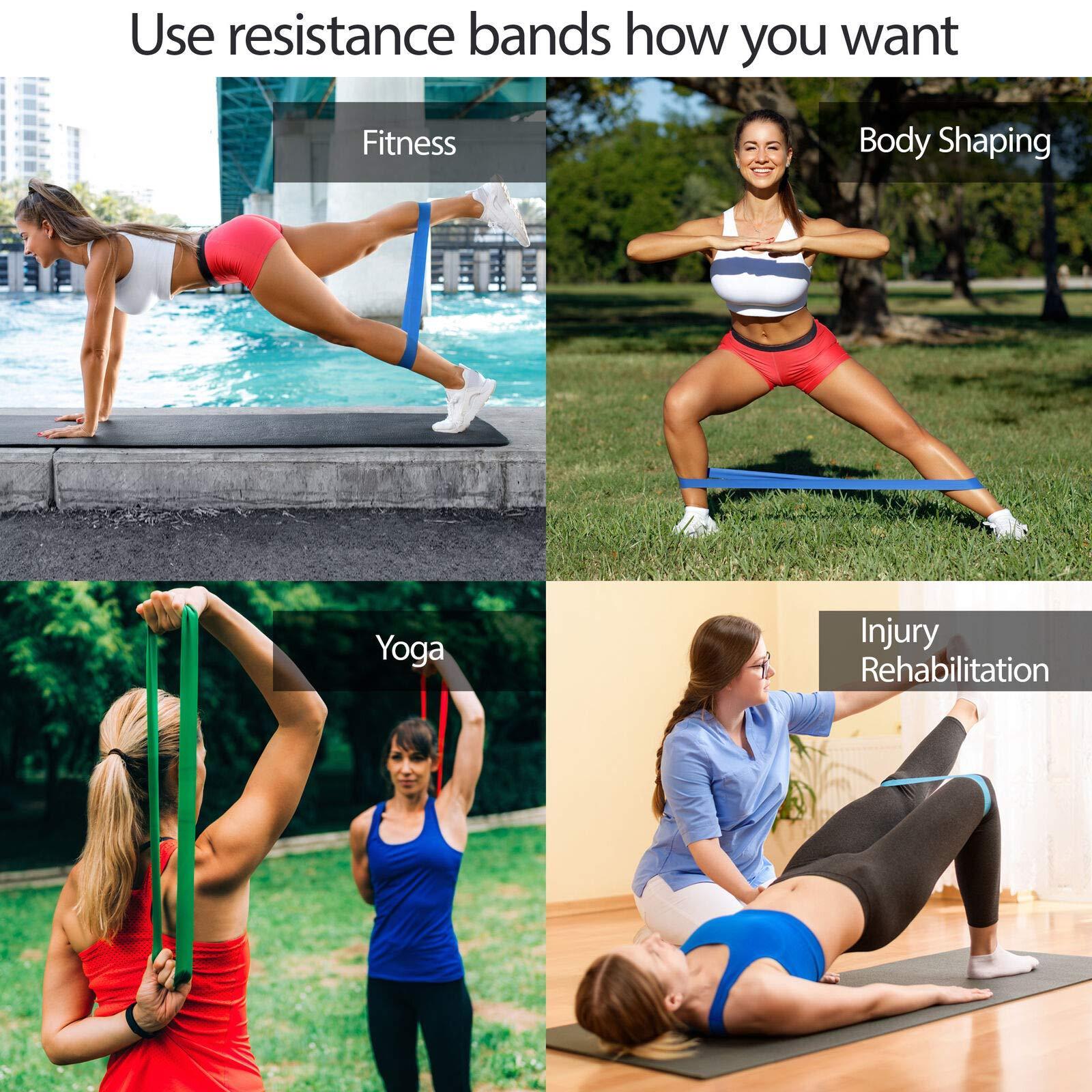 Resistance Loop Bands Exercise Set Fitness Workout