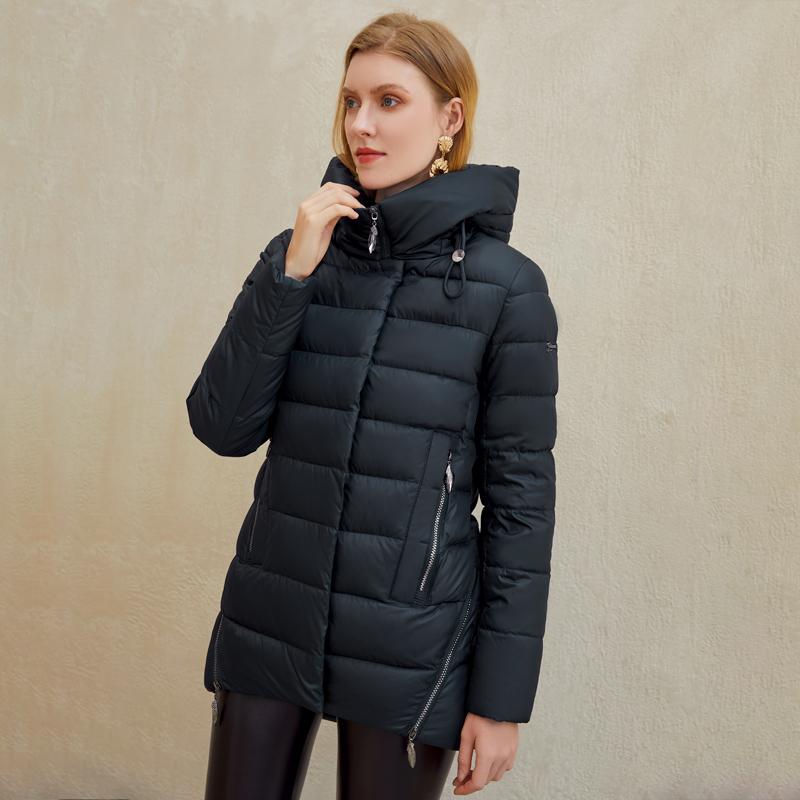 womens long winter coat with hood