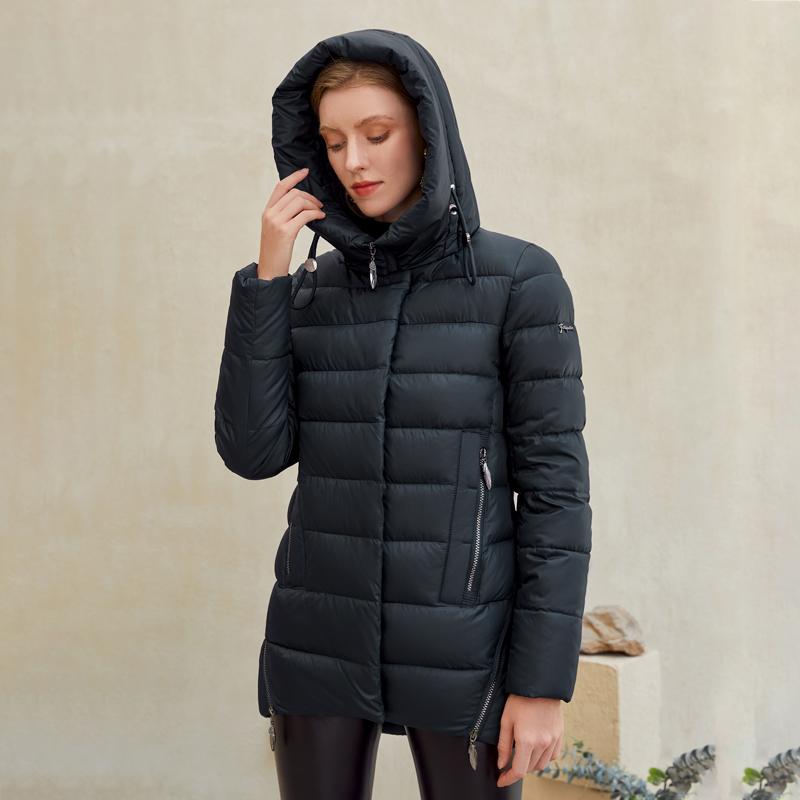 womens long winter coat with hood