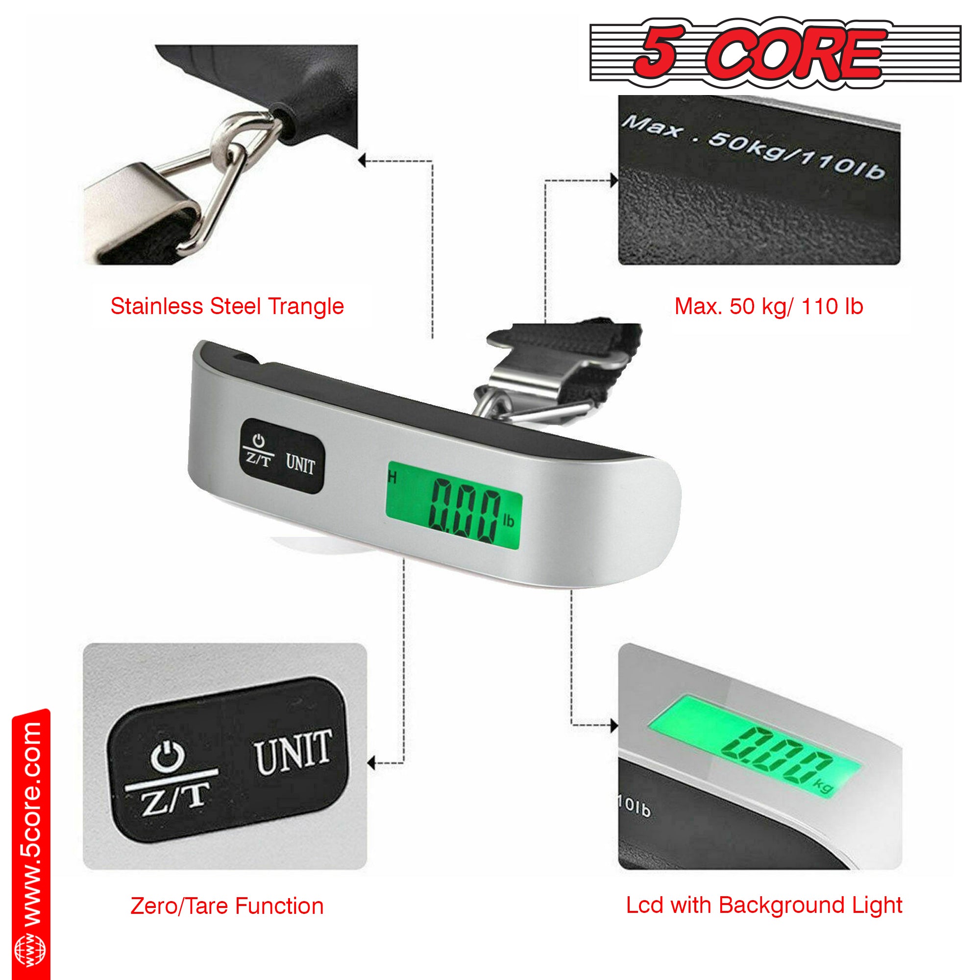 5Core Digital Luggage Scale