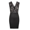 black lace sheath dress