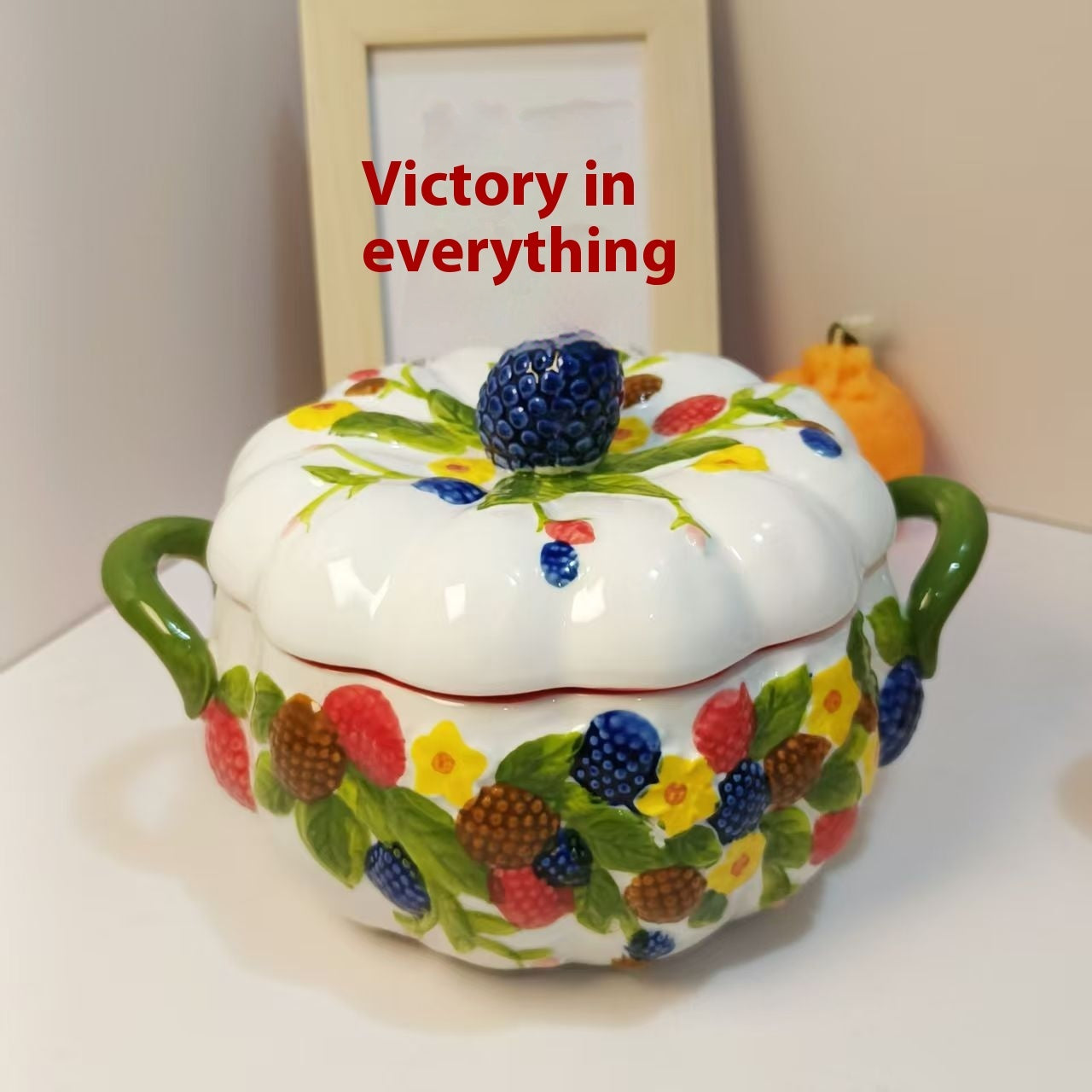 Pumpkin Bowl Tableware Suit Noodle Bowl Plate Dishes Household