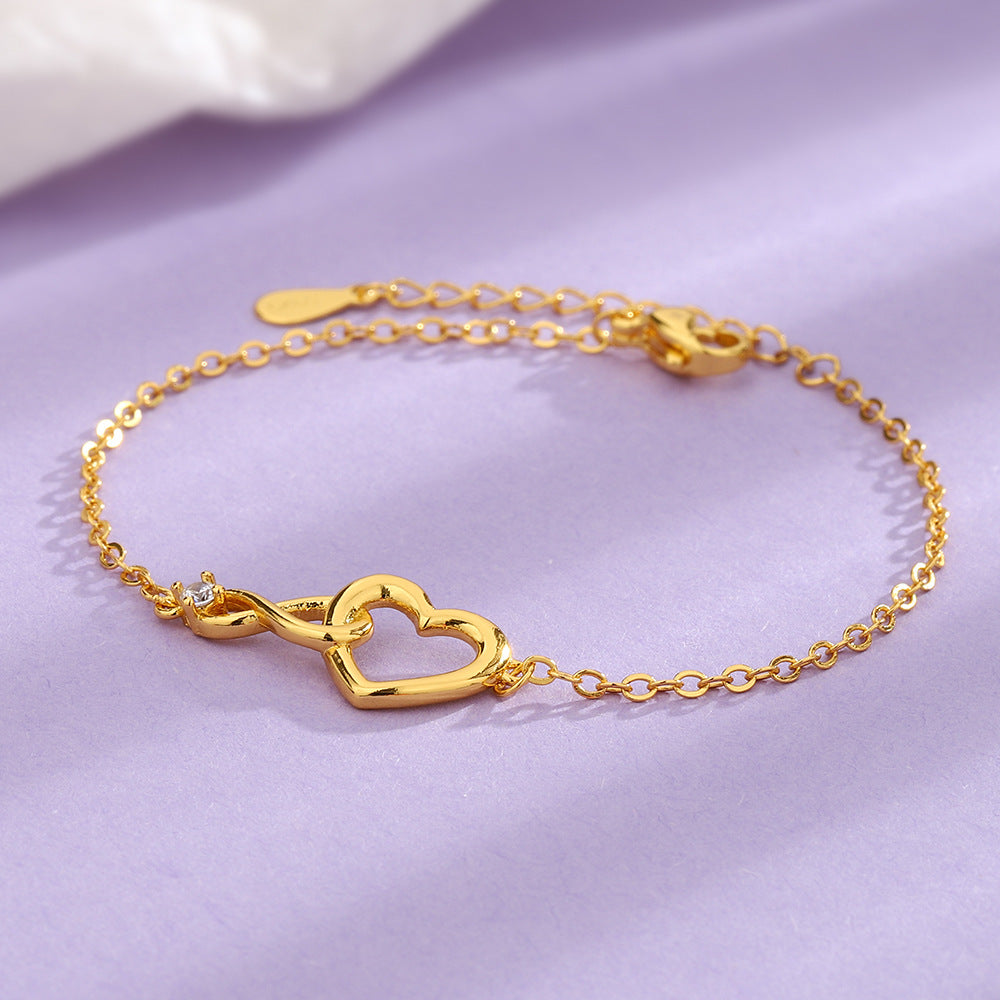 heart shaped charm bracelet