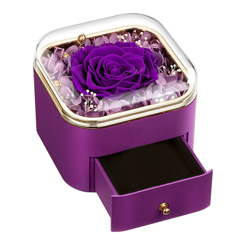 Romantic Rose Drawer Jewelry Box