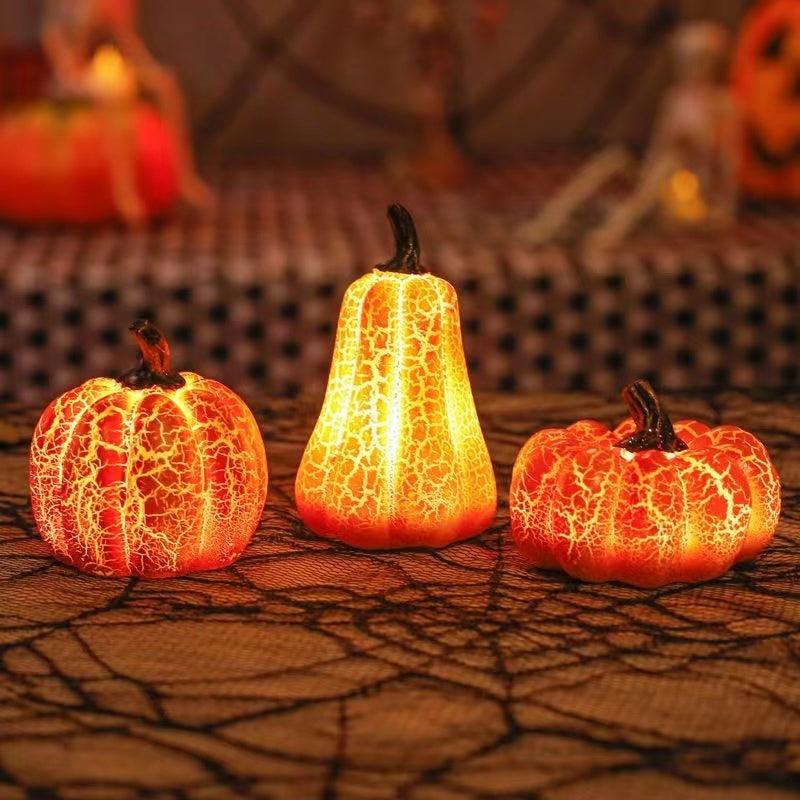 Glowing pumpkin light