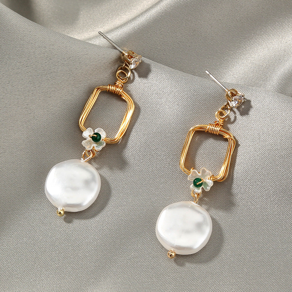 pearl necklace earring sets