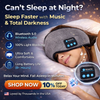 Bluetooth 5.0 Sleep Headphones Eye Mask - Wireless Music Headband