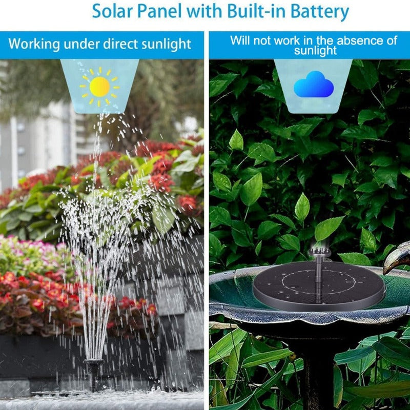 floating solar fountain