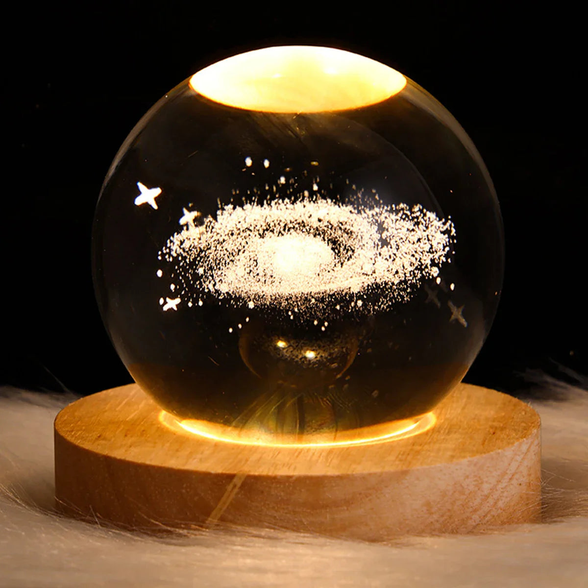 galaxy crystal ball night light