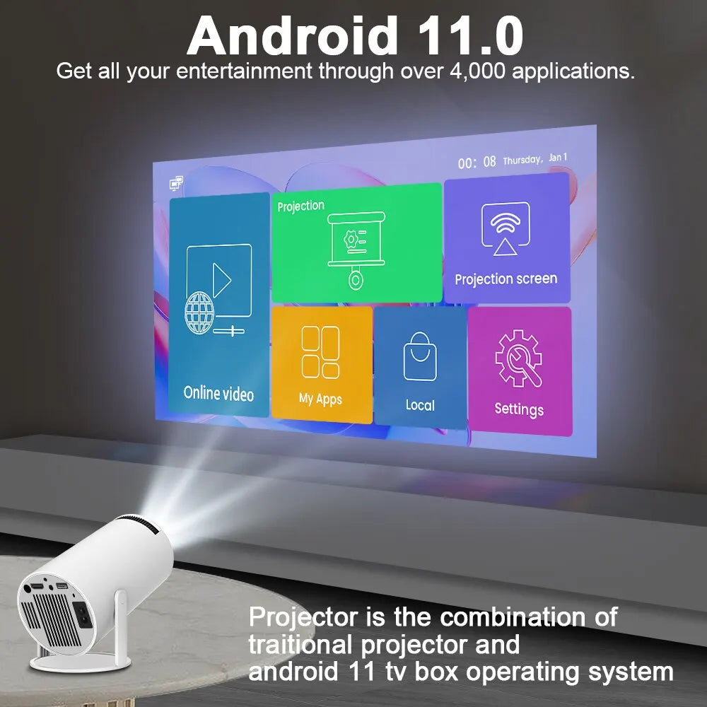 UltraView™ 4K Android Projector Pro