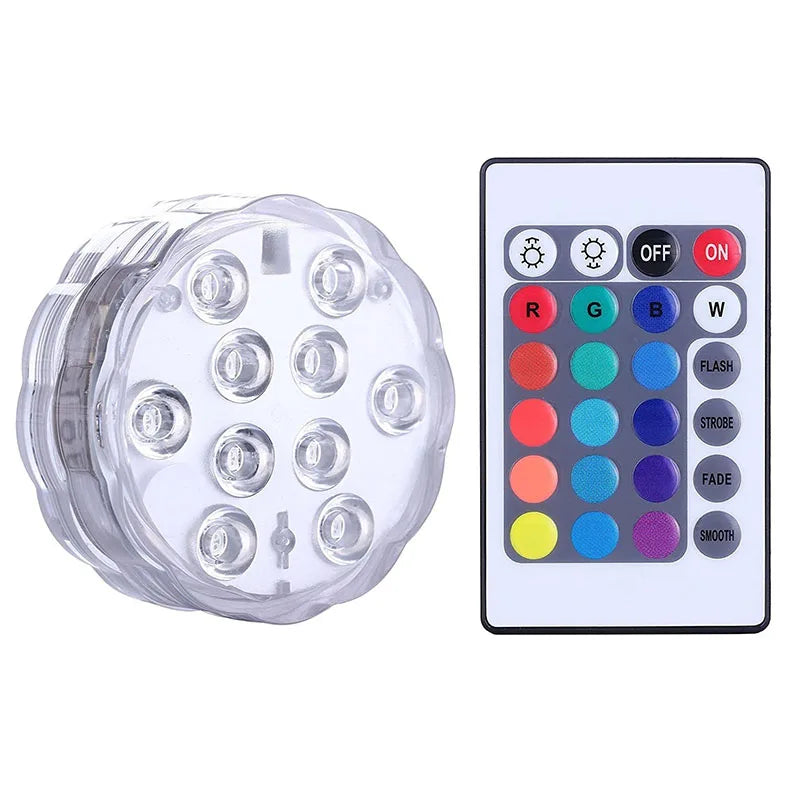 AquaGlow™ 10 LEDs Submersible Pool Light