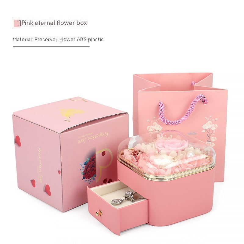Romantic Rose Drawer Jewelry Box