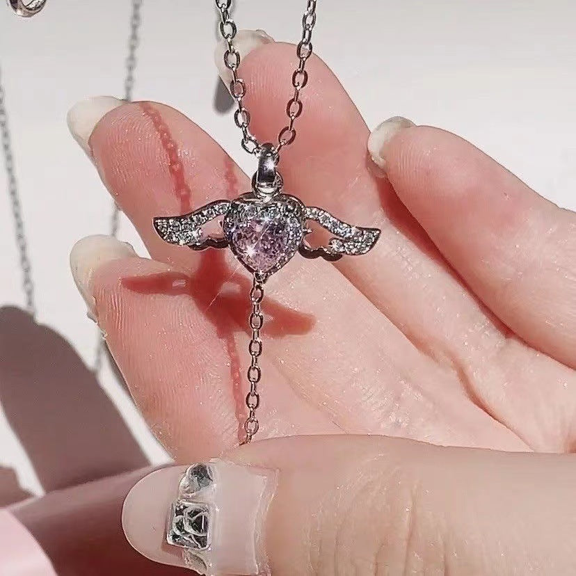 wing heart necklace