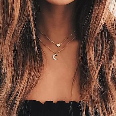 heart moon necklace