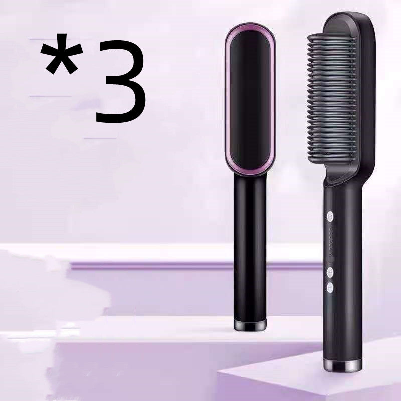 2-in-1 Ionic Hair Straightener & Curling Brush