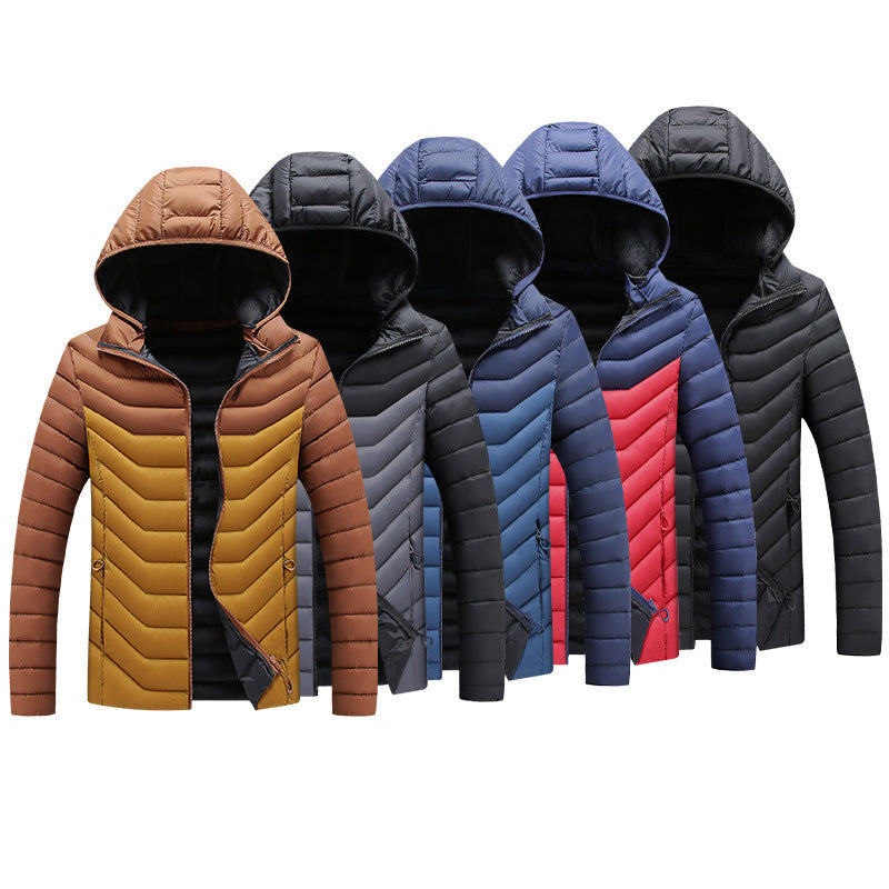 womens puffer hooded coat