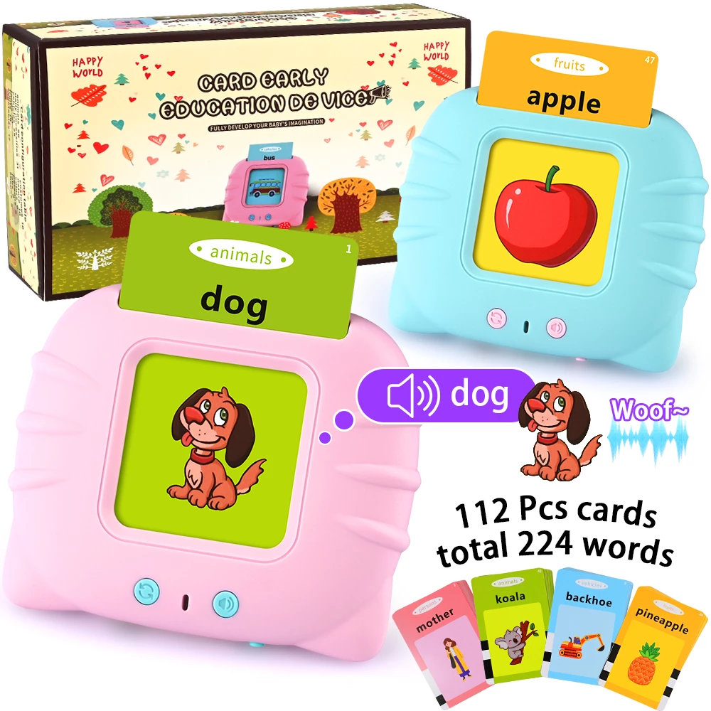 talking flash cards learning toys