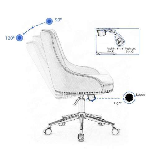 Home Office Desk Chairs Leisure for Bedroom Living Room