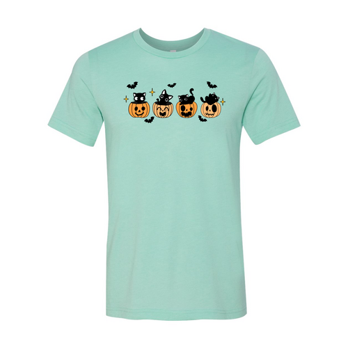 Black Cat Pumpkin Halloween Shirt – Spooky Holiday Costume Tee