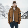Mens Stand Collar Puffer Jacket