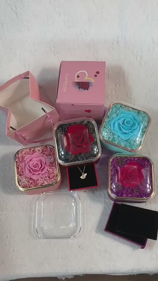 Romantic Rose Drawer Jewelry Box