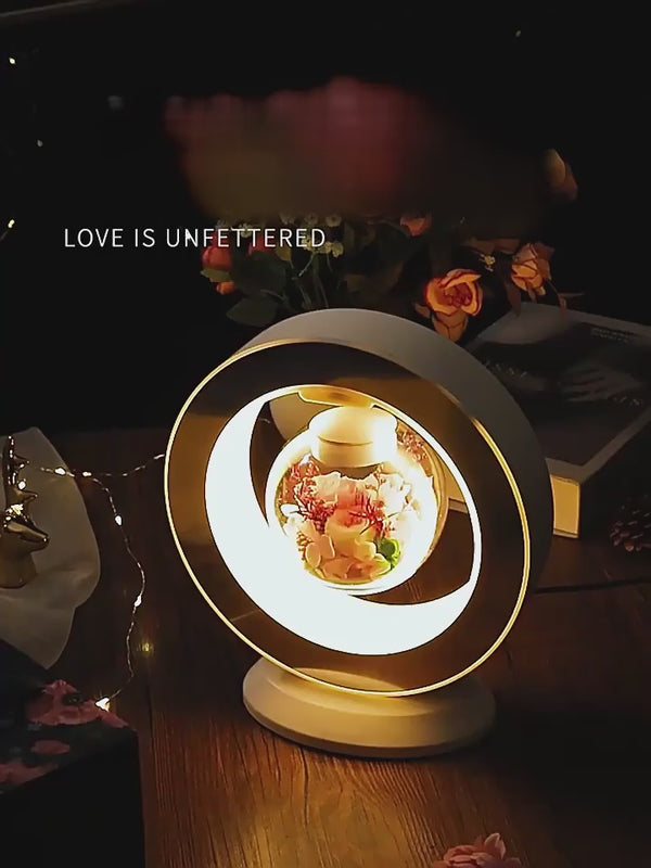 Valentines Day Gift Heart Floating Table LED Night Light Magnetic Levitation Creatives Lamp Desk Lamp Home Decor