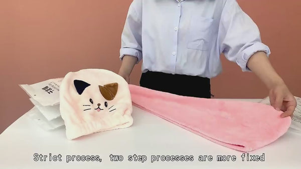 Women's Hair Dryer Cap, Absorbent Dry Hair Towel