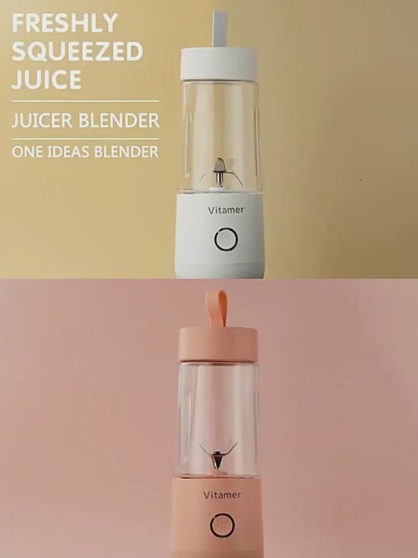 350ml Portable Blender Juicer Electric USB Rechargeable Mixer Smoothie Slushy Cup Juice Blender Bottle USB Charging Kitchen Gadgets