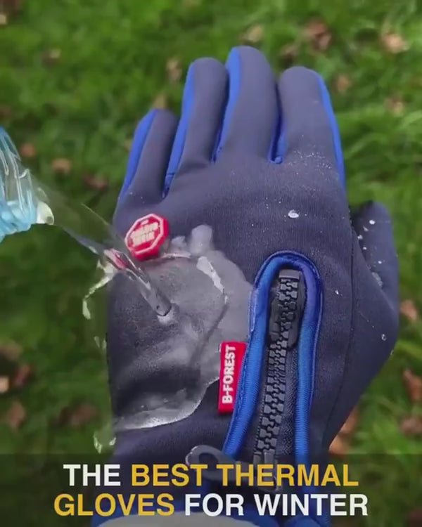 Winter Gloves Touch Screen Riding Motorcycle Sliding Waterproof Sports Gloves With Fleece