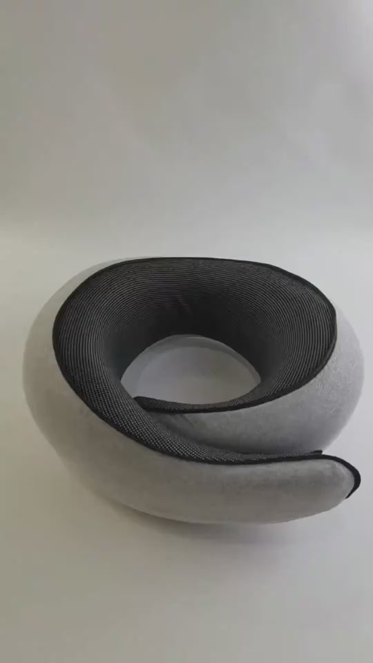 Soft Memory Foam Travel Neck Pillow U Shape Adjustable Support Comfortably Sleeping On Plane Car Office Noon Break