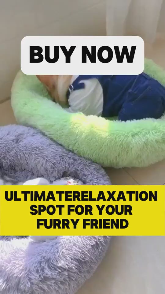 Round Long Hairy Autumn And Winter Nest Pad Cat Mattress