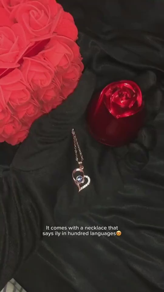 100 Languages I Love You Projection Necklace