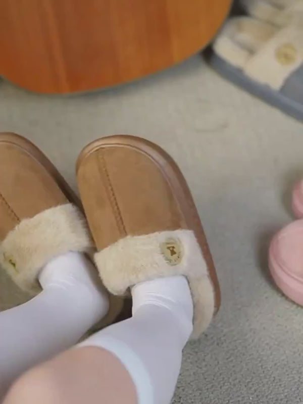 New Plush Slippers for Women & Men – Warm Winter Indoor Fleece Shoes