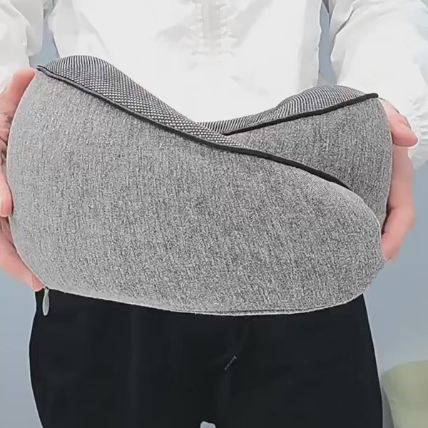Soft Memory Foam Travel Neck Pillow U Shape Adjustable Support Comfortably Sleeping On Plane Car Office Noon Break